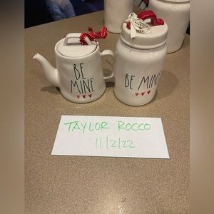 Rae dunn water color hearts